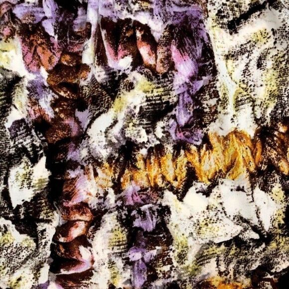 Daisy Fuentes Petite Small Dress - Multi-Color V-Neck Casual Work - Picture 3 of 10